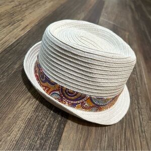 NEW ERA EK fedora bright colorful paisley band adult M summer hat